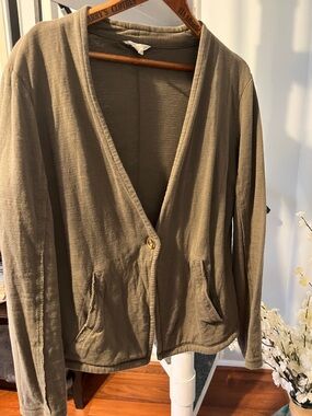 Women’s Olive Green Women's Open-Front Cardigan Jacket